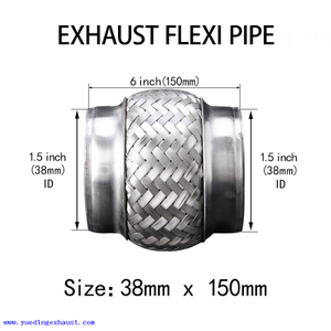 1,5 po x 6 po à souder sur la réparation de tube flexible de joint flexible de tuyau flexible d'échappement