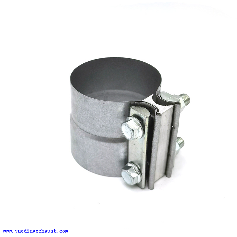 Collier de serrage à recouvrement en acier aluminisé de 6 po, collier de serrage d'échappement